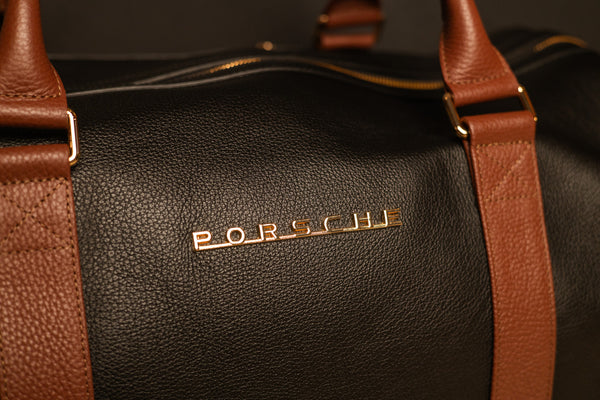 Porsche leather duffel bag