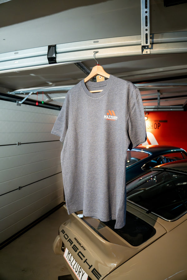 964 Turbo ryg print - T-Shirt Grå