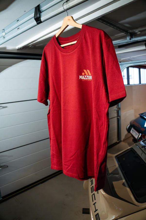964 Turbo ryg print - T-Shirt Rød