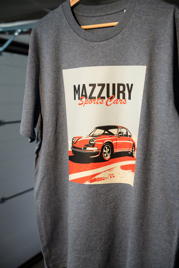 Mazzury Porsche print - T-Shirt Grey