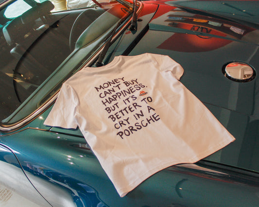 Better to cry in a Porsche - Hvid